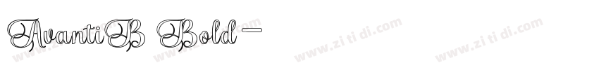AvantiB Bold字体转换